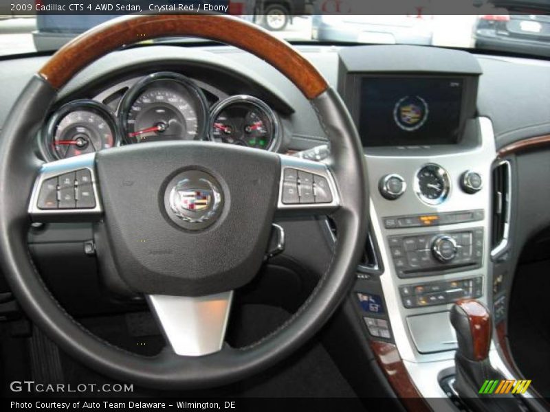 Crystal Red / Ebony 2009 Cadillac CTS 4 AWD Sedan