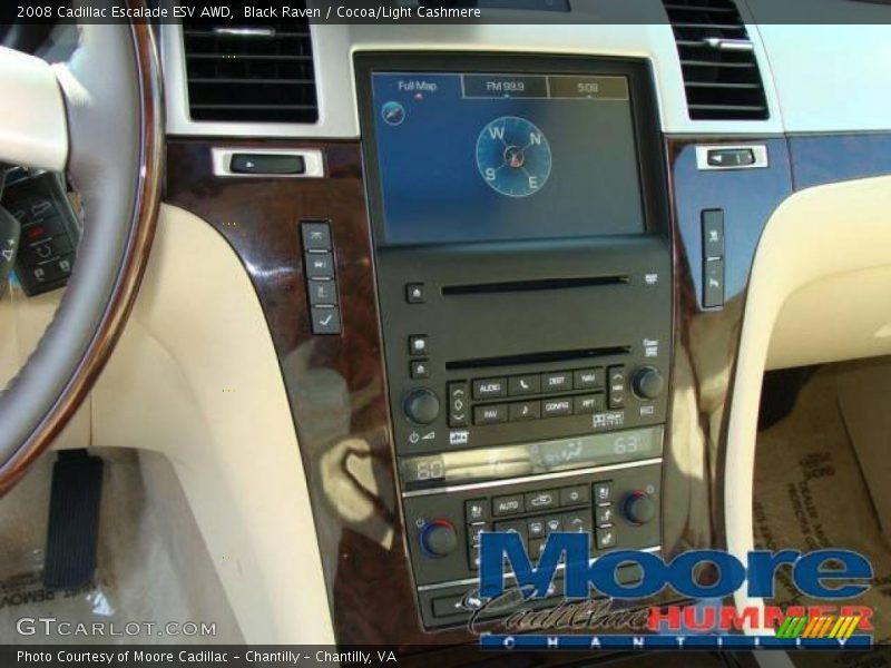 Black Raven / Cocoa/Light Cashmere 2008 Cadillac Escalade ESV AWD