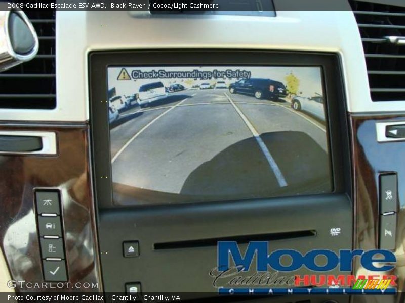 Black Raven / Cocoa/Light Cashmere 2008 Cadillac Escalade ESV AWD