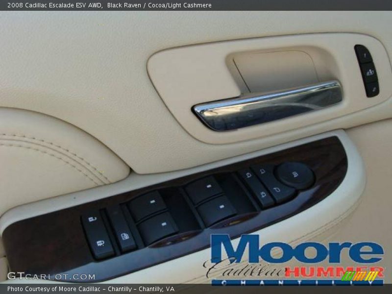 Black Raven / Cocoa/Light Cashmere 2008 Cadillac Escalade ESV AWD