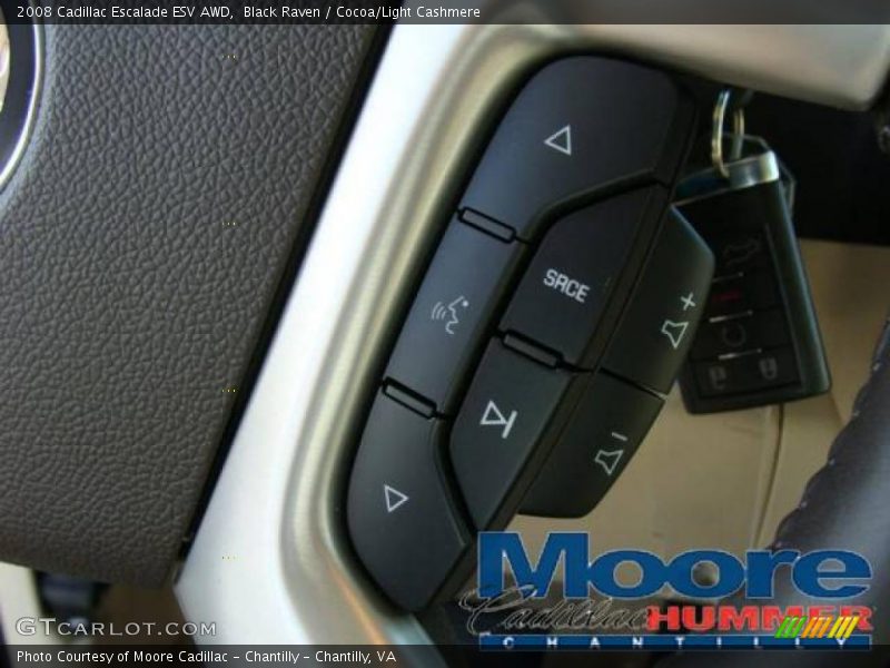 Black Raven / Cocoa/Light Cashmere 2008 Cadillac Escalade ESV AWD