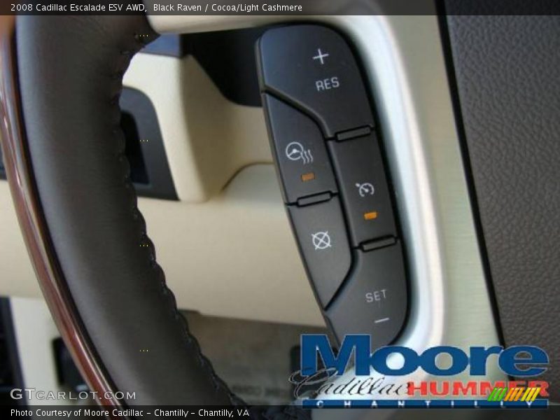 Black Raven / Cocoa/Light Cashmere 2008 Cadillac Escalade ESV AWD