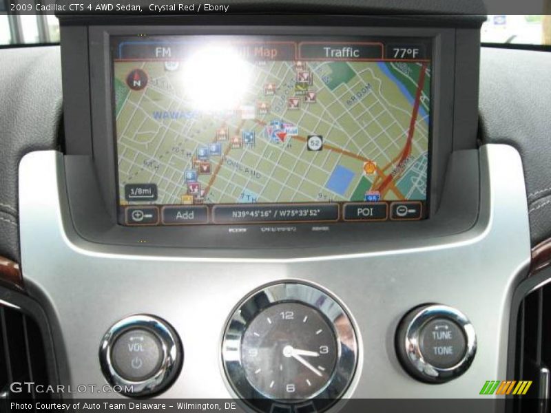 Crystal Red / Ebony 2009 Cadillac CTS 4 AWD Sedan