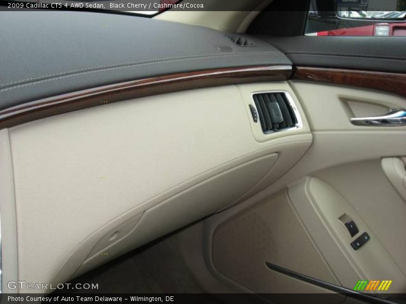 Black Cherry / Cashmere/Cocoa 2009 Cadillac CTS 4 AWD Sedan