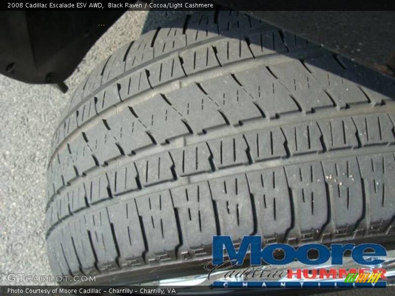 Black Raven / Cocoa/Light Cashmere 2008 Cadillac Escalade ESV AWD