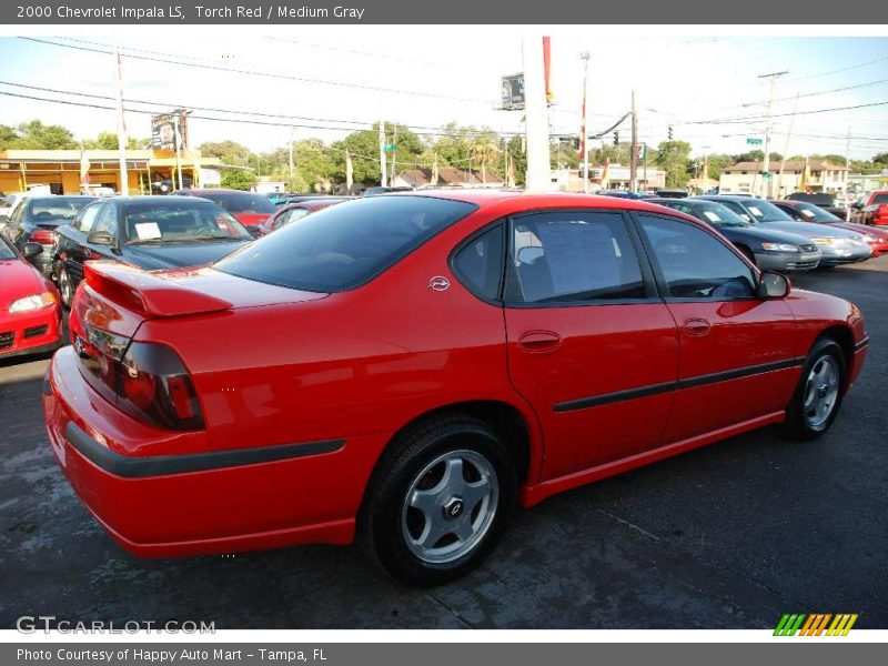 Torch Red / Medium Gray 2000 Chevrolet Impala LS