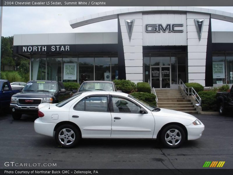 Summit White / Graphite 2004 Chevrolet Cavalier LS Sedan