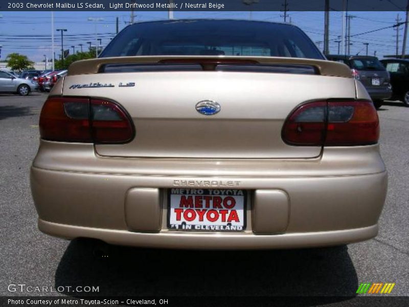 Light Driftwood Metallic / Neutral Beige 2003 Chevrolet Malibu LS Sedan