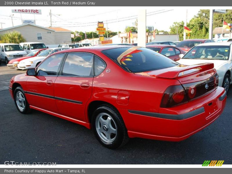 Torch Red / Medium Gray 2000 Chevrolet Impala LS