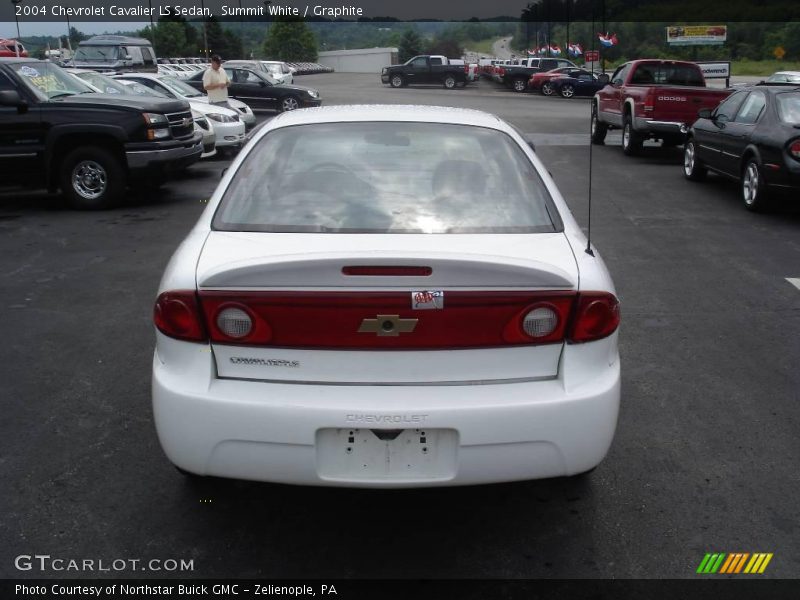 Summit White / Graphite 2004 Chevrolet Cavalier LS Sedan