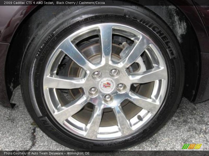 Black Cherry / Cashmere/Cocoa 2009 Cadillac CTS 4 AWD Sedan