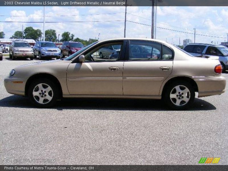 Light Driftwood Metallic / Neutral Beige 2003 Chevrolet Malibu LS Sedan