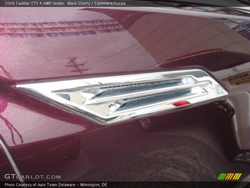 Black Cherry / Cashmere/Cocoa 2009 Cadillac CTS 4 AWD Sedan