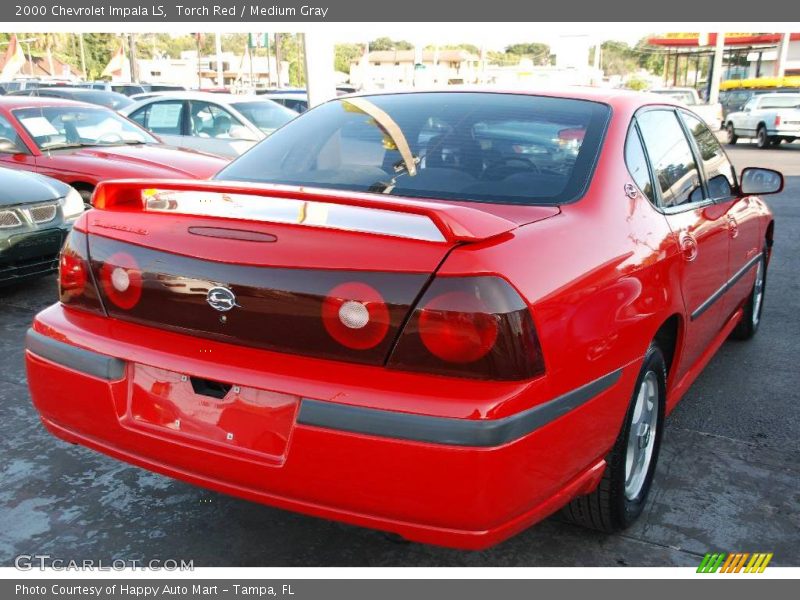 Torch Red / Medium Gray 2000 Chevrolet Impala LS