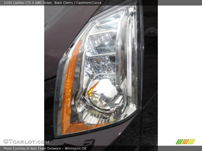 Black Cherry / Cashmere/Cocoa 2009 Cadillac CTS 4 AWD Sedan