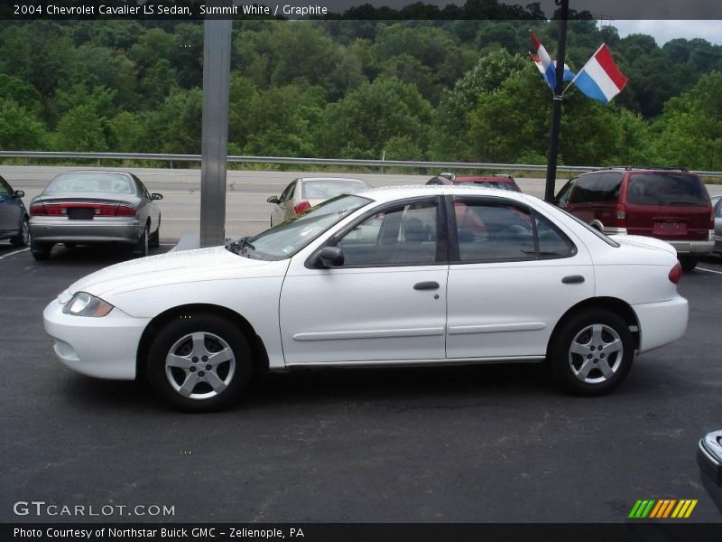 Summit White / Graphite 2004 Chevrolet Cavalier LS Sedan