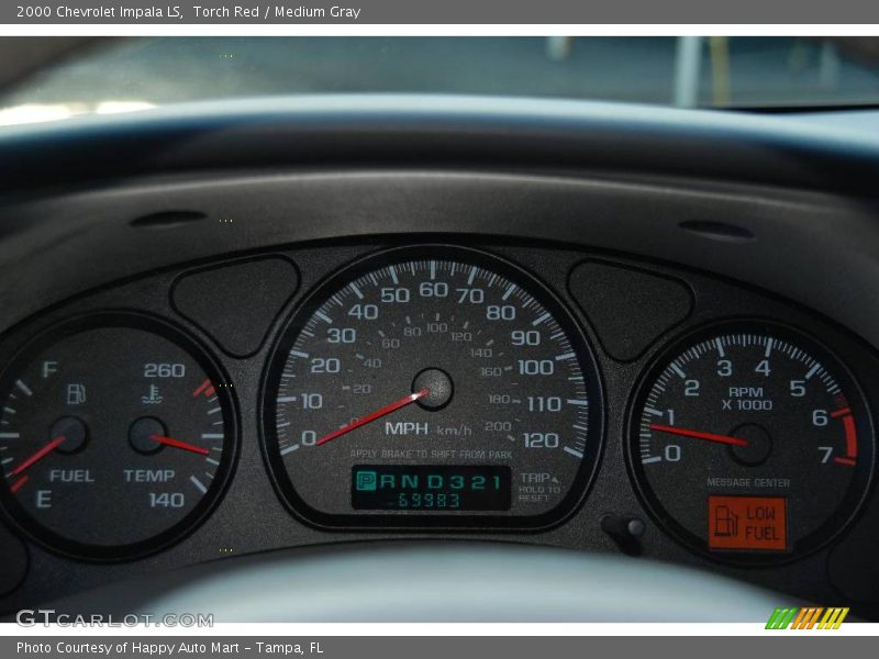 Torch Red / Medium Gray 2000 Chevrolet Impala LS