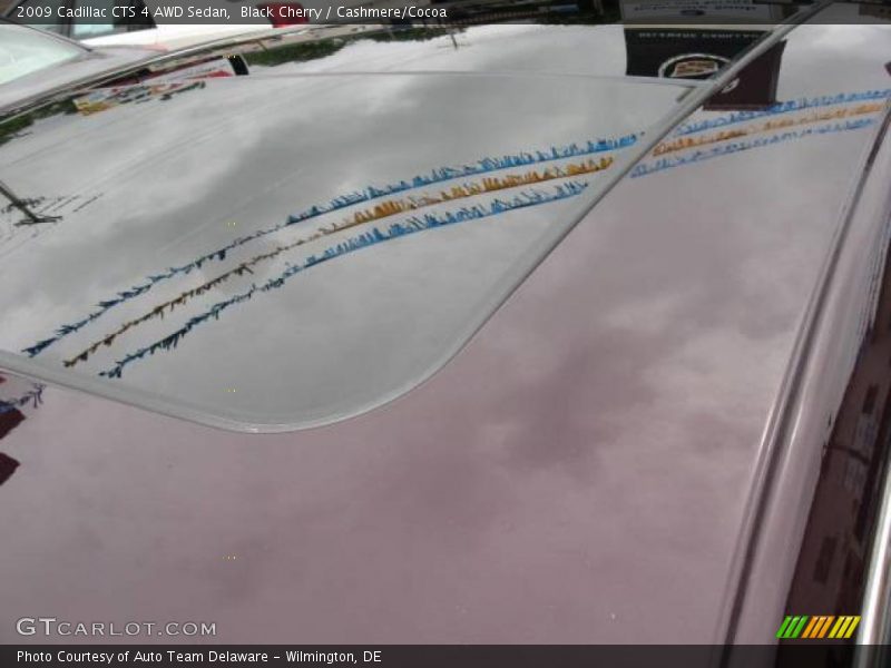 Black Cherry / Cashmere/Cocoa 2009 Cadillac CTS 4 AWD Sedan