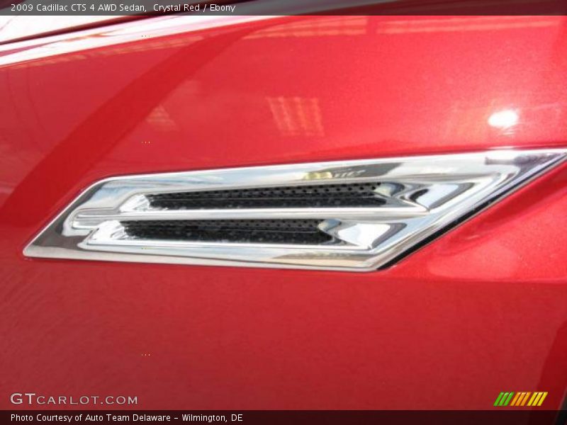 Crystal Red / Ebony 2009 Cadillac CTS 4 AWD Sedan