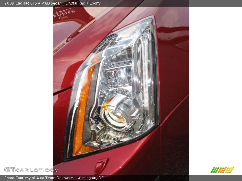 Crystal Red / Ebony 2009 Cadillac CTS 4 AWD Sedan