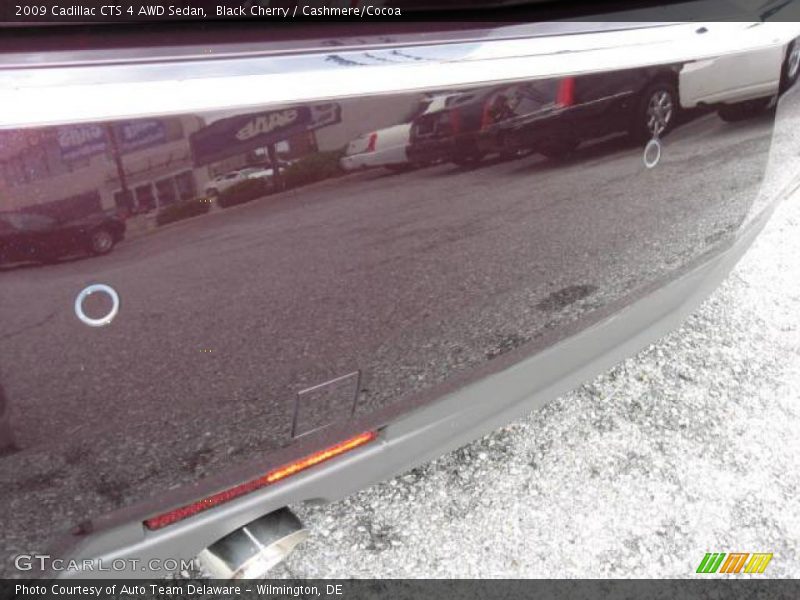 Black Cherry / Cashmere/Cocoa 2009 Cadillac CTS 4 AWD Sedan
