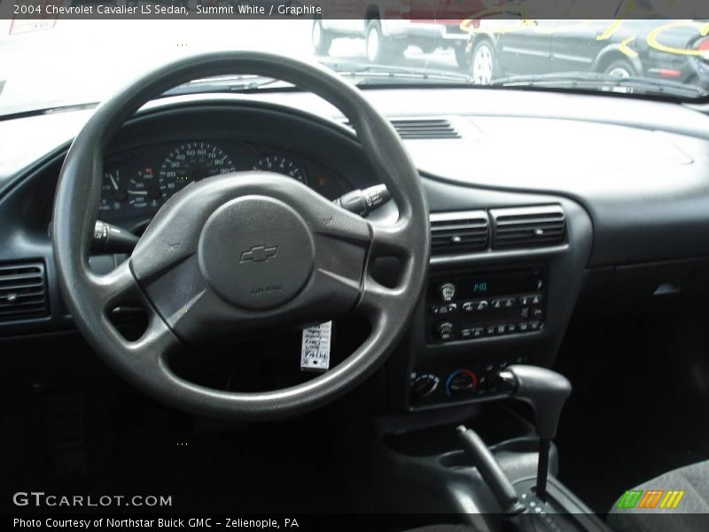 Summit White / Graphite 2004 Chevrolet Cavalier LS Sedan