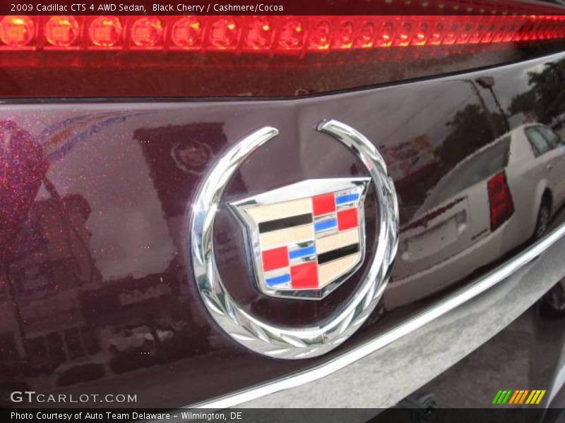 Black Cherry / Cashmere/Cocoa 2009 Cadillac CTS 4 AWD Sedan