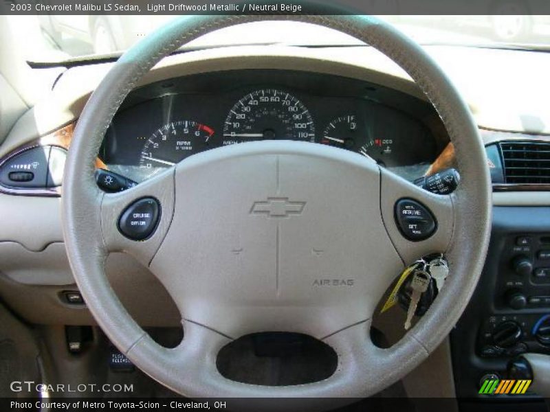 Light Driftwood Metallic / Neutral Beige 2003 Chevrolet Malibu LS Sedan