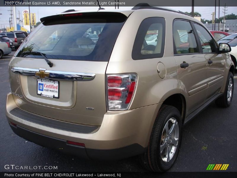 Sandstone Metallic / Light Cashmere 2007 Chevrolet Equinox LS AWD