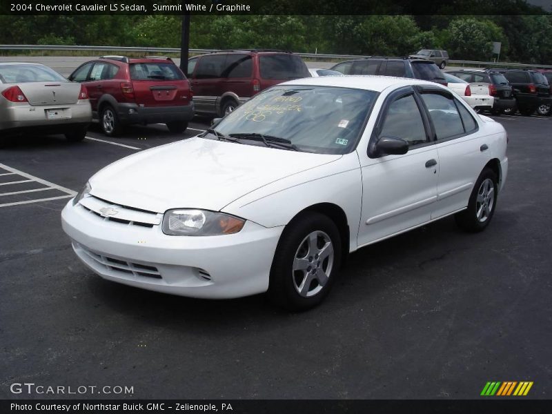 Summit White / Graphite 2004 Chevrolet Cavalier LS Sedan