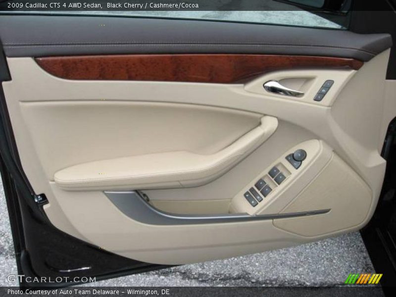 Black Cherry / Cashmere/Cocoa 2009 Cadillac CTS 4 AWD Sedan