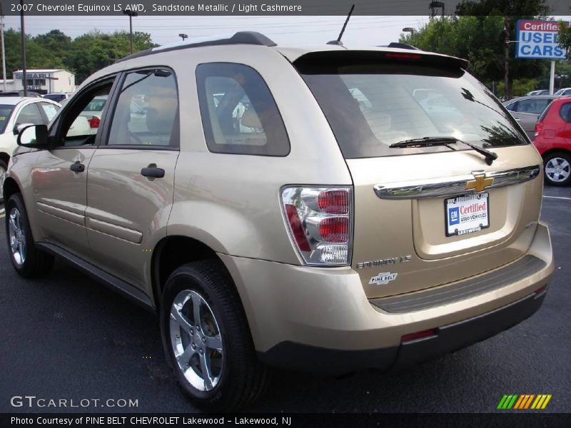 Sandstone Metallic / Light Cashmere 2007 Chevrolet Equinox LS AWD