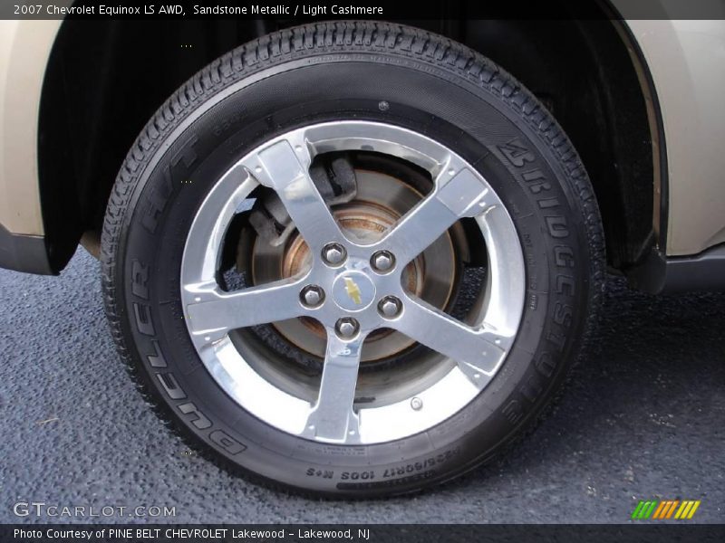 Sandstone Metallic / Light Cashmere 2007 Chevrolet Equinox LS AWD