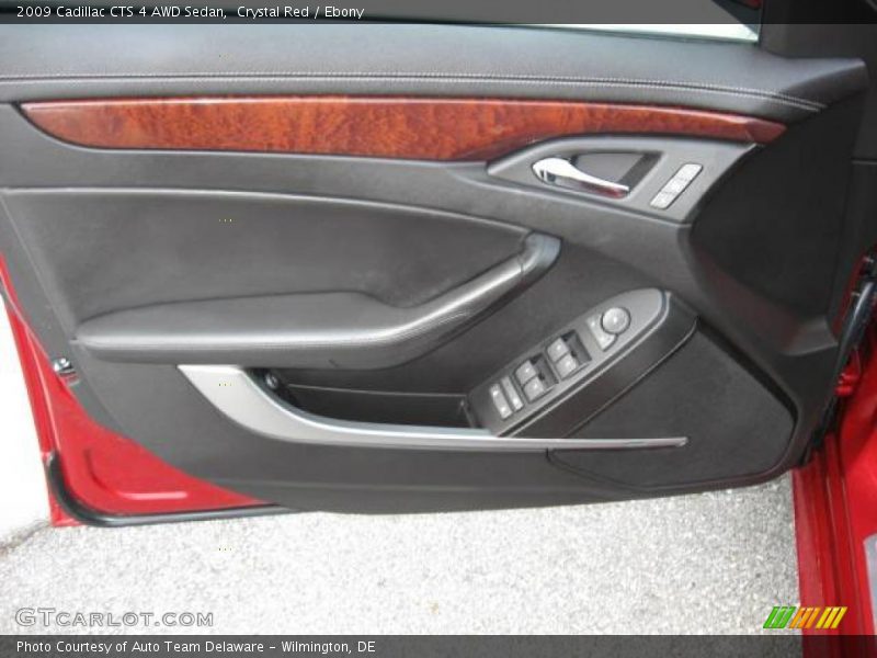Crystal Red / Ebony 2009 Cadillac CTS 4 AWD Sedan