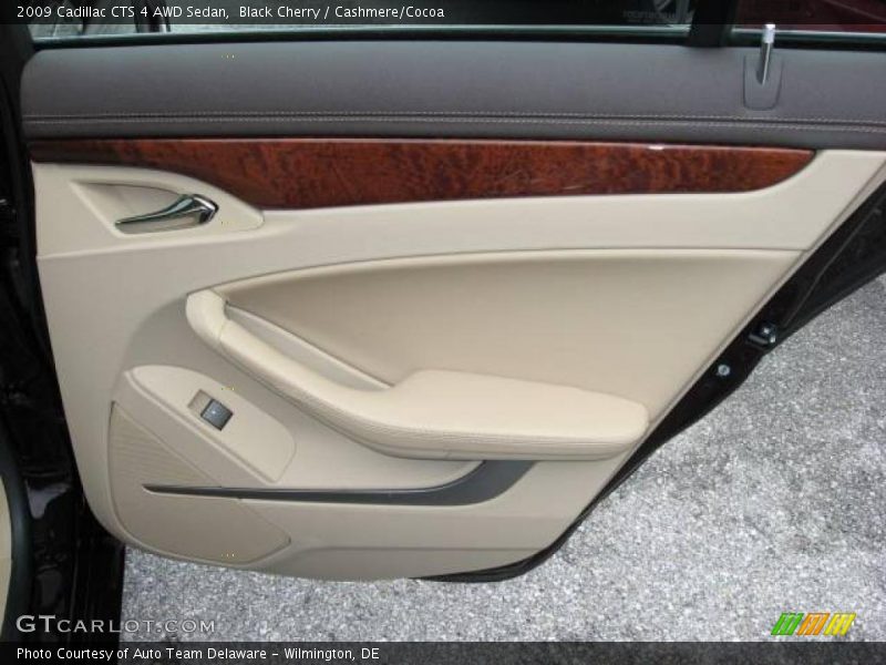 Black Cherry / Cashmere/Cocoa 2009 Cadillac CTS 4 AWD Sedan