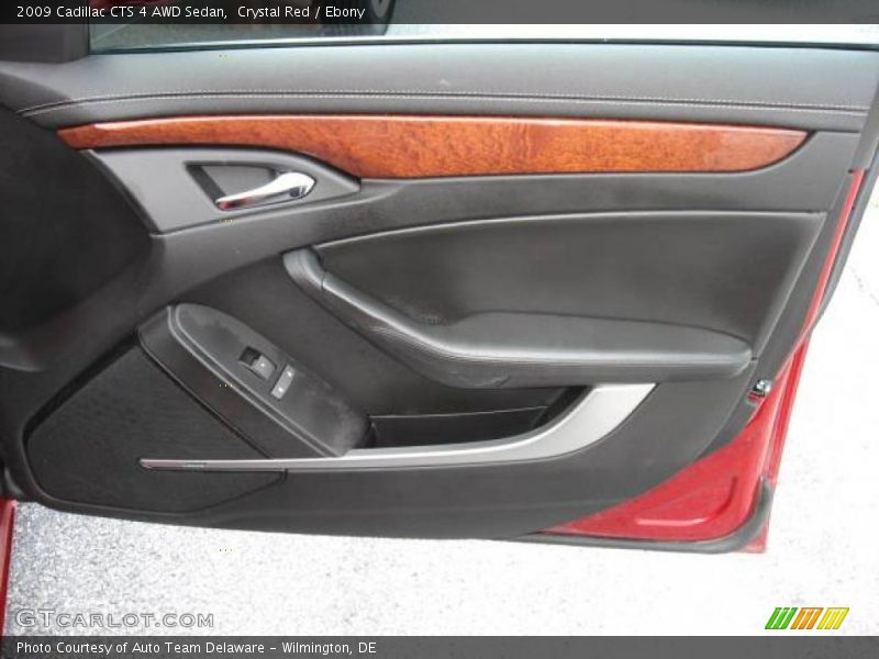 Crystal Red / Ebony 2009 Cadillac CTS 4 AWD Sedan