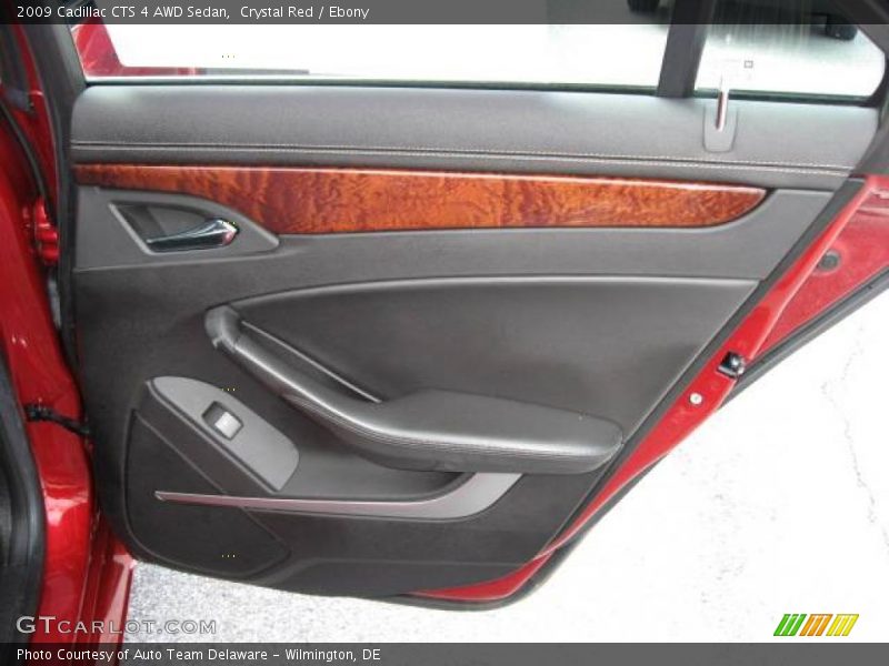 Crystal Red / Ebony 2009 Cadillac CTS 4 AWD Sedan