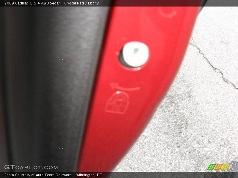 Crystal Red / Ebony 2009 Cadillac CTS 4 AWD Sedan