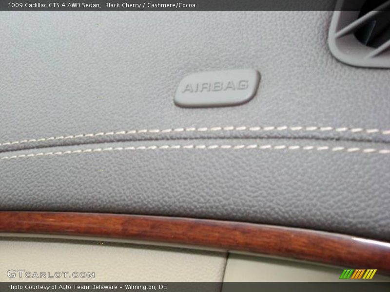 Black Cherry / Cashmere/Cocoa 2009 Cadillac CTS 4 AWD Sedan