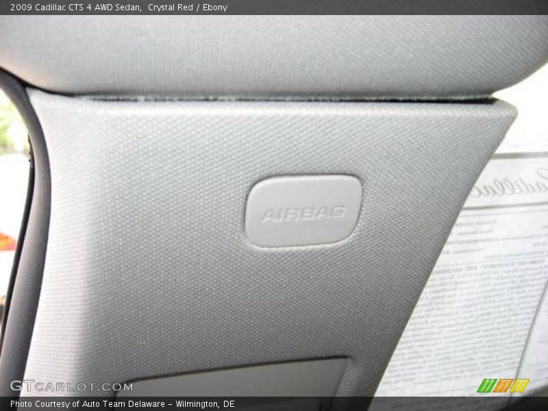 Crystal Red / Ebony 2009 Cadillac CTS 4 AWD Sedan