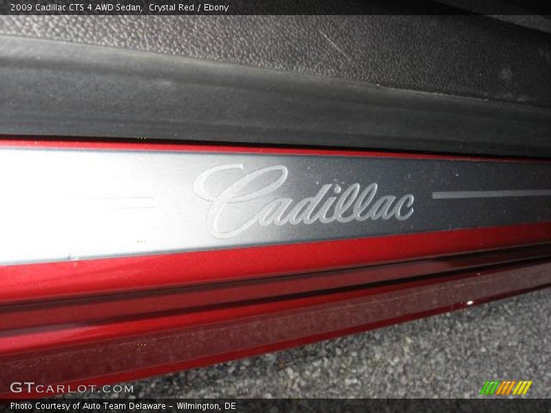 Crystal Red / Ebony 2009 Cadillac CTS 4 AWD Sedan