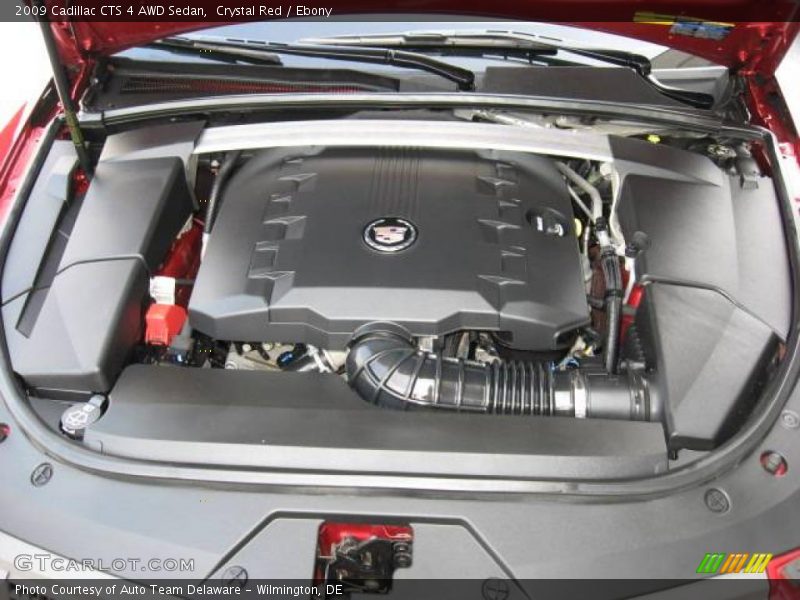 Crystal Red / Ebony 2009 Cadillac CTS 4 AWD Sedan