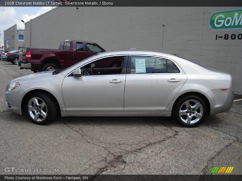 Silverstone Metallic / Ebony 2008 Chevrolet Malibu LT Sedan