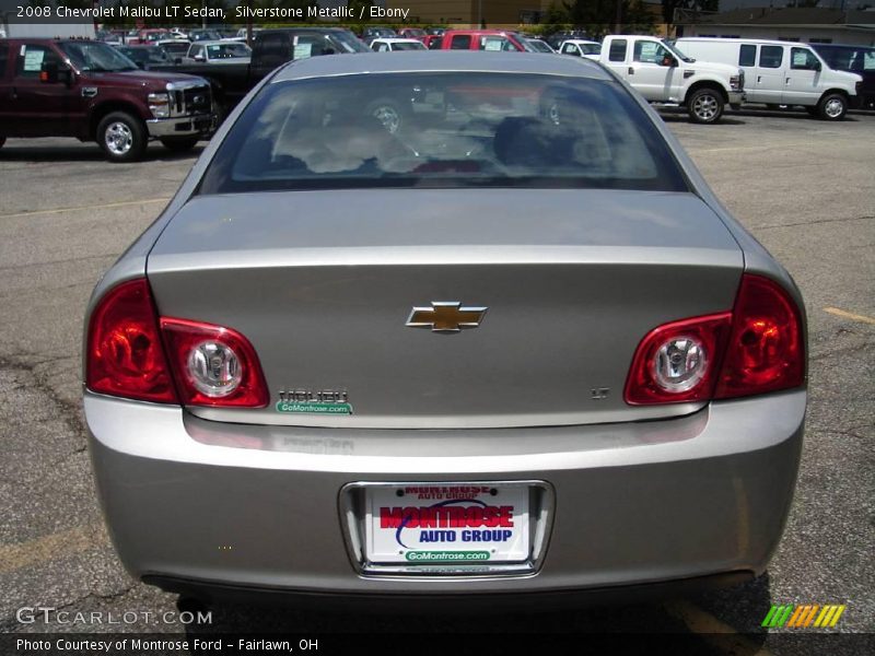 Silverstone Metallic / Ebony 2008 Chevrolet Malibu LT Sedan