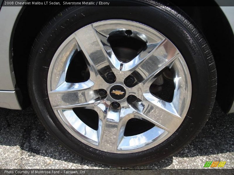 Silverstone Metallic / Ebony 2008 Chevrolet Malibu LT Sedan