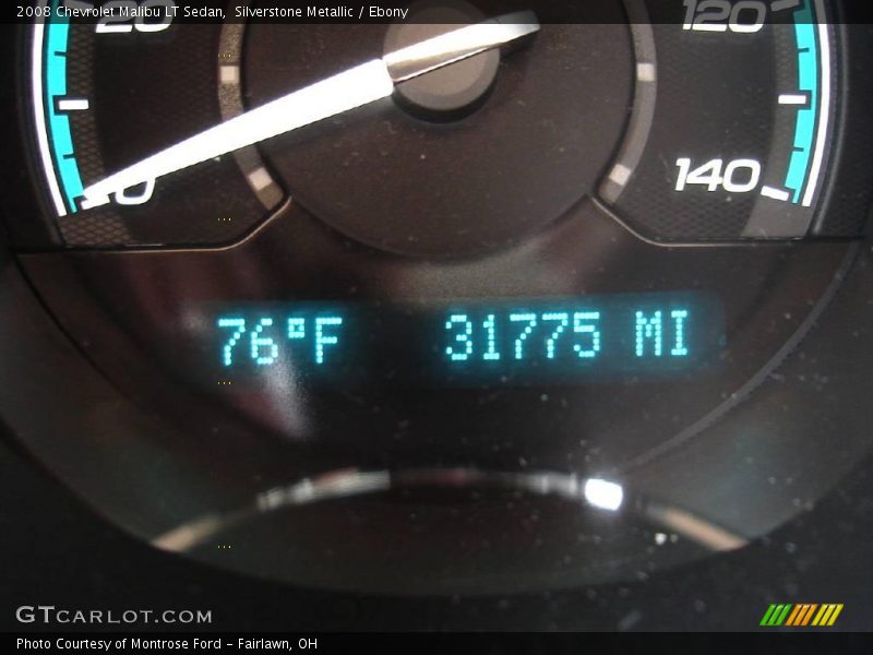 Silverstone Metallic / Ebony 2008 Chevrolet Malibu LT Sedan