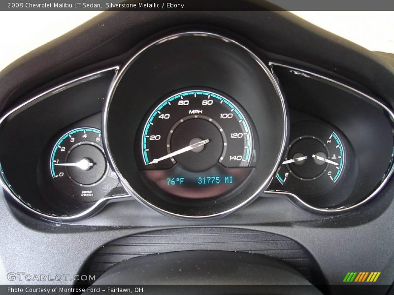 Silverstone Metallic / Ebony 2008 Chevrolet Malibu LT Sedan