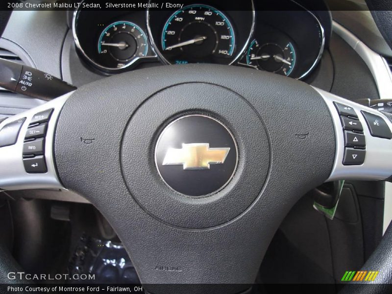 Silverstone Metallic / Ebony 2008 Chevrolet Malibu LT Sedan