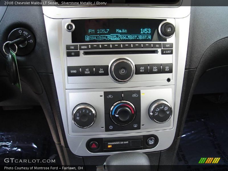 Silverstone Metallic / Ebony 2008 Chevrolet Malibu LT Sedan