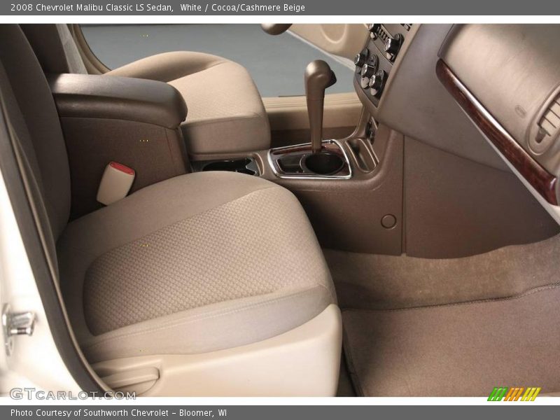 White / Cocoa/Cashmere Beige 2008 Chevrolet Malibu Classic LS Sedan